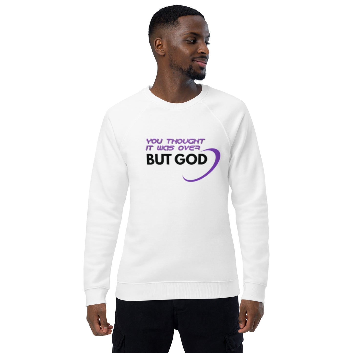 Unisex organic raglan sweatshirt